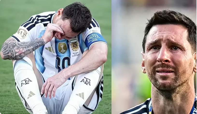 Messi llorando